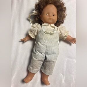 Corolle  11" Girl Sleepy Eyes Doll Vintage Bibs Made In France
